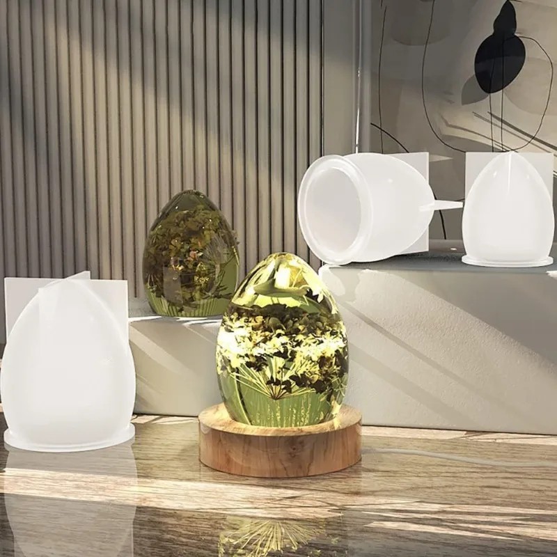 Jewelry Making Table - 3pc 달걀 모양의 실리콘 몰드 크리스탈