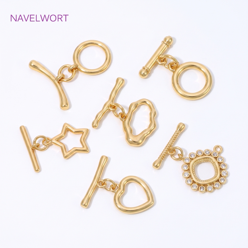 Toggle Clasp Gold - 18K 금도금 황동 토글 클래스프 연결