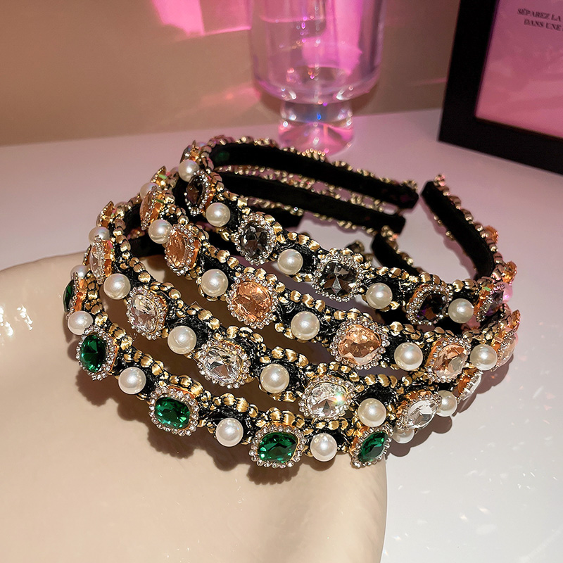 Jewelry Making Adults - 럭셔리 반짝이는 풀 라인스톤 헤어밴드 모조