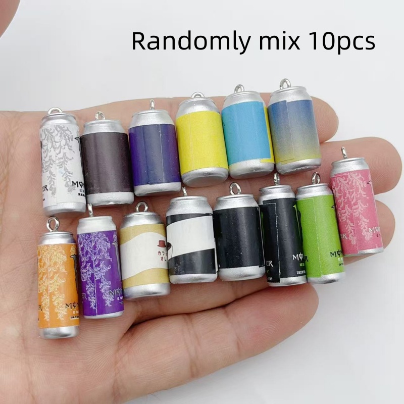 Jewelry Making Resin - 10개 미니 시뮬레이션 음료 캔 레진