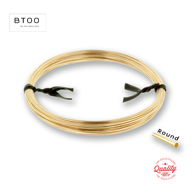 Jewelry Making Wire - 1미터 반경질/완전연질 14K 금도금 비딩 와이어