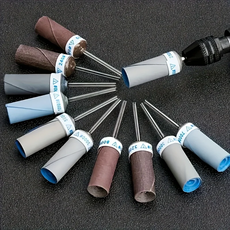 Jewelry Making Rotary Tool - 3-7pcs 80-1000 그레인 사포 스틱 2.35mm