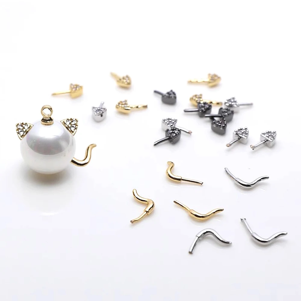 Beading Needle Fine - 8 PCS 황동 정품 골드로 도금