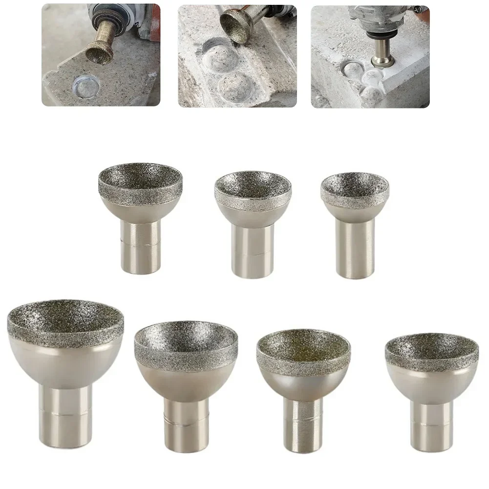 Jewelry Making Rotary Tool - 다이아몬드 볼 버 20-50mm 구형 팁,