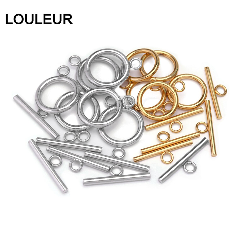 Toggle Clasp Gold - 스테인레스 스틸 OT Clasps 팔찌 토글