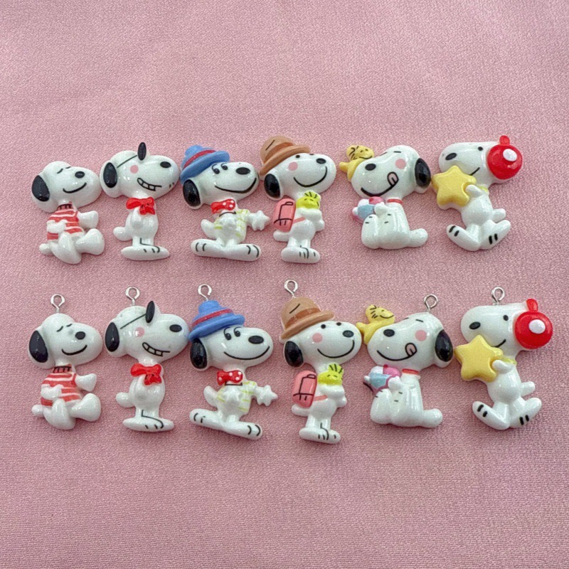 Jewelry Making Resin - 10개 레진 귀여운 작은 강아지 펜던트,