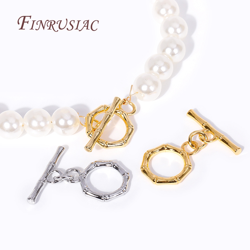Toggle Clasp Gold - 18K 금도금 토글 클래스프 (보석용), 황동