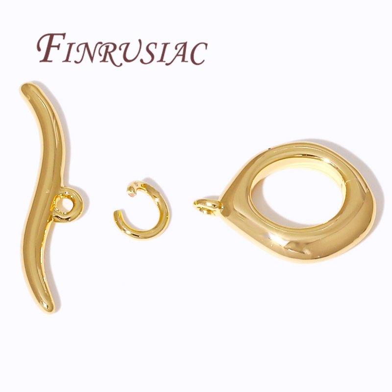 Toggle Clasp Gold - 18K 금도금 OT 토글 클래스프 (보석용),