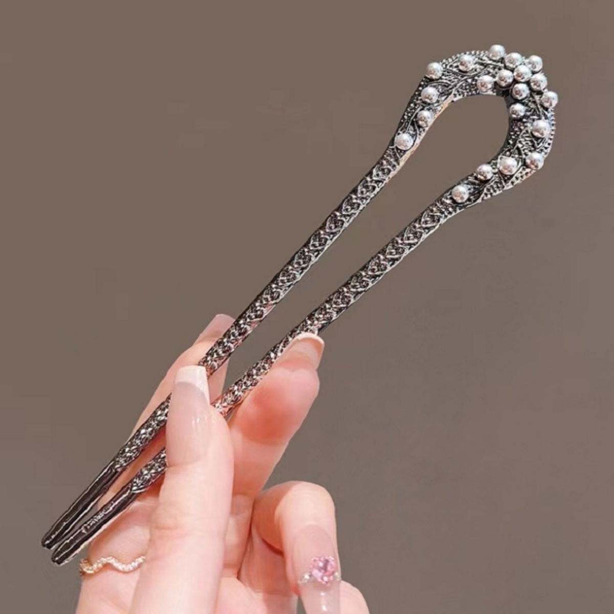 Jewelry Making Adults - 여성을위한 새로운 진주 U 모양의 머리핀