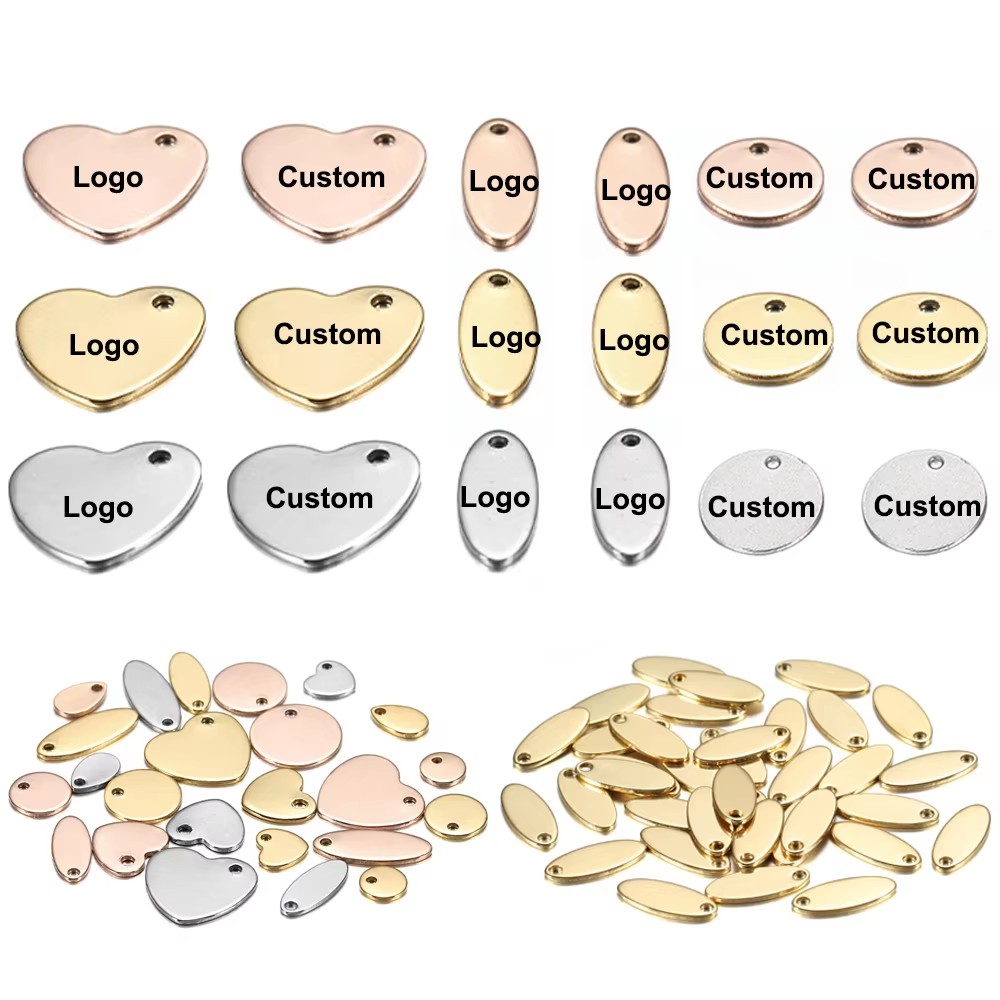 Making Custom Jewelry - 100 개/몫 사용자 정의 레이저 조각