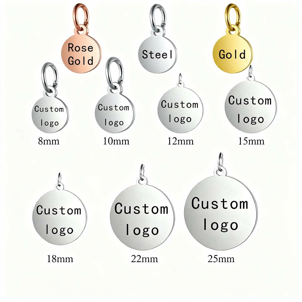 Making Custom Jewelry - 30개 맞춤형 스테인리스 스틸 로고 브랜딩