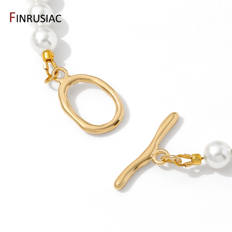 Toggle Clasp Gold - 18K 금도금 황동 타원형/하트 OT 클래스프,