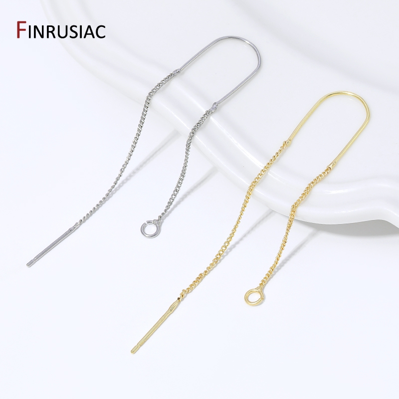 Jewelry Making Wire - 18K 금도금 황동 롱 태슬 체인