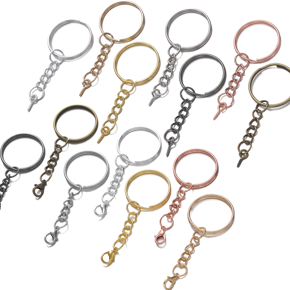 Jewelry Making Drill - 10개/세트 25mm 스크류 아이 핀 키체인