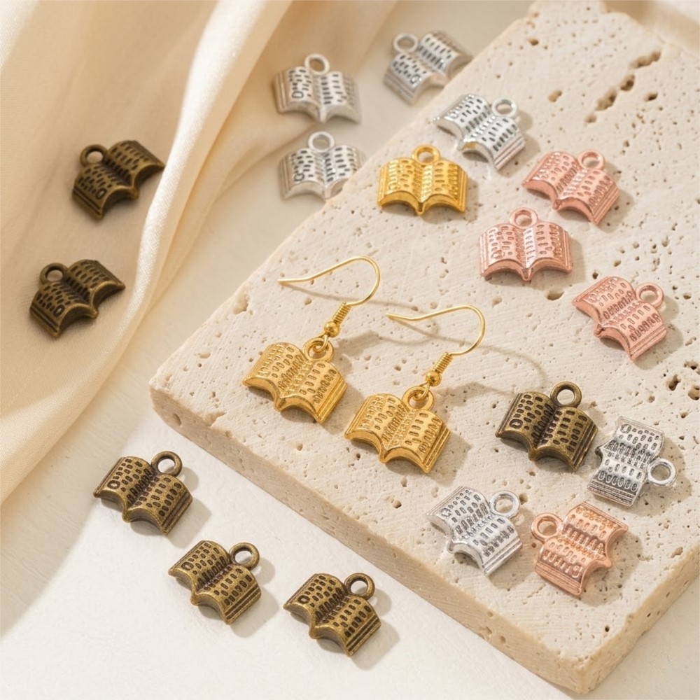 10/20/100pcs 참스 오픈북 12x11mm 학생 - Jewelry Making Books 리뷰 및 가격