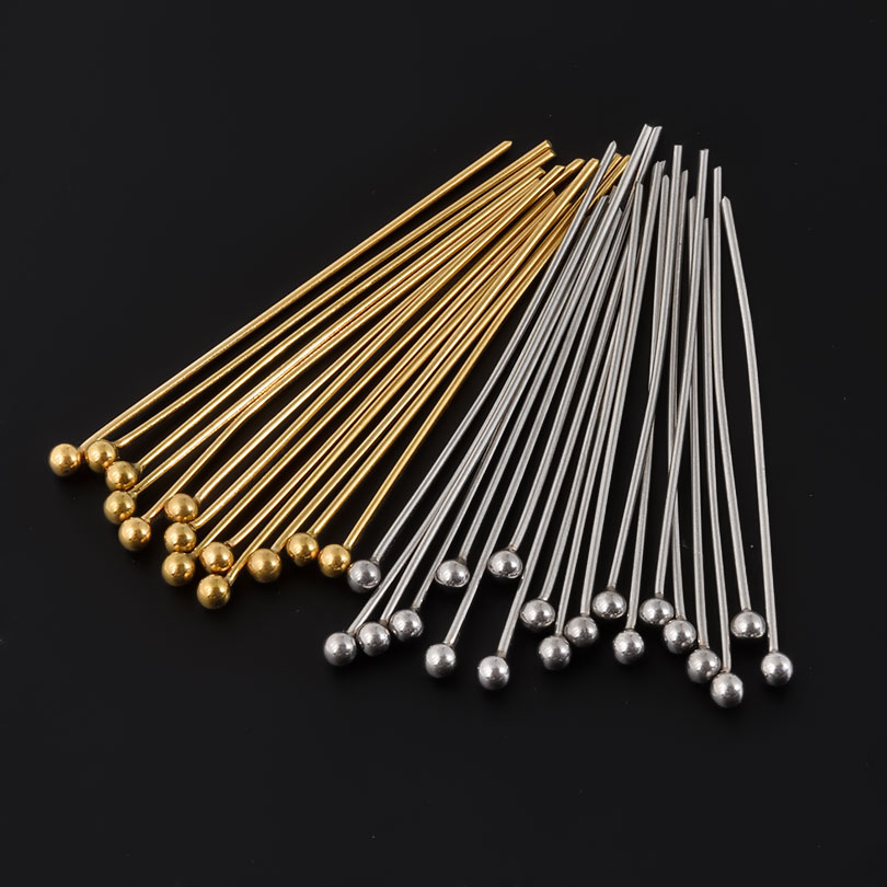 50 개/몫 18K 골드 도금 볼 헤드 핀 Diy 쥬얼 - Jewelry Making Drill 리뷰 및 가격