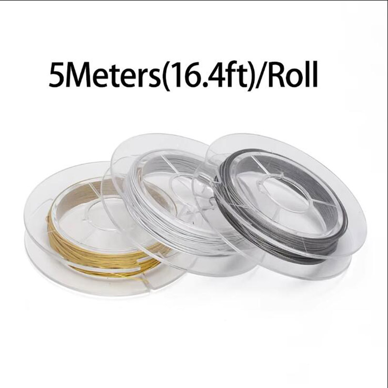 5M/롤 7 가닥 구슬 스트링 와이어 목걸이 팔찌 구슬 - Jewelry Making Wire 리뷰 및 가격