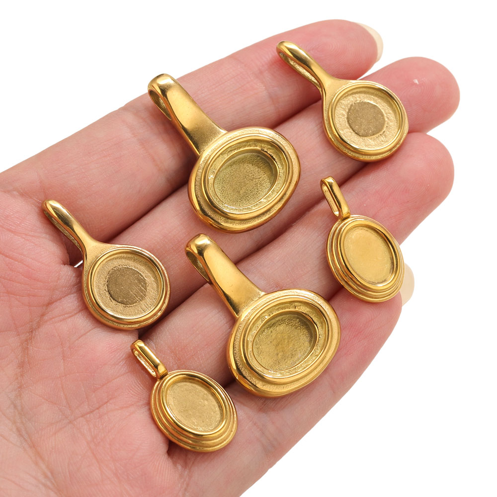 5개 스테인리스 스틸 원형 타원형 트레이 베젤 블랭크  - Jewelry Making Resin 리뷰 및 가격