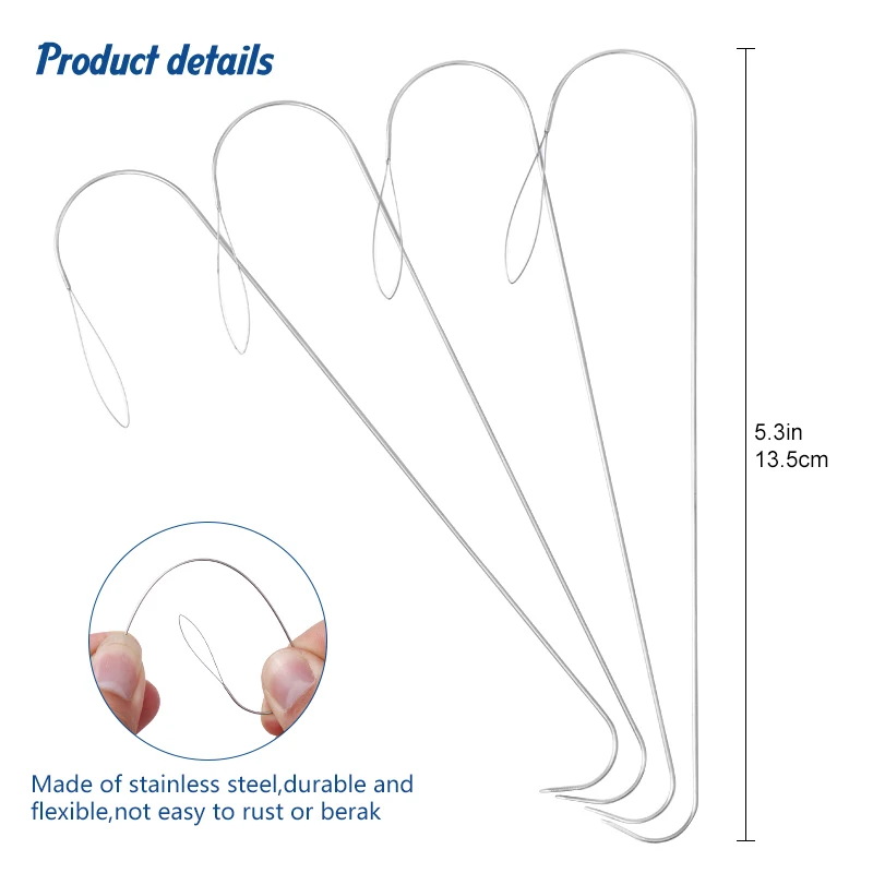 2/5개 5.3인치 대형 눈 곡선 비딩 바늘, 유리 시 - Beading Needle Fine 리뷰 및 가격