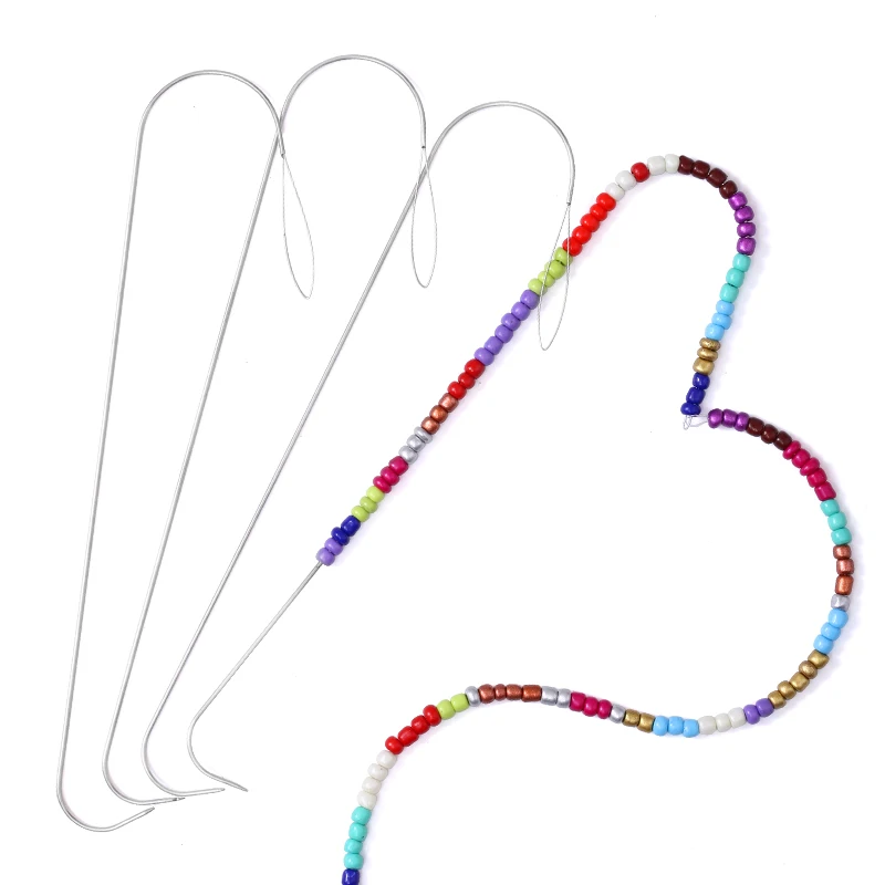 2/5개 5.3인치 대형 눈 곡선 비딩 바늘, 유리 시 - Beading Needle Fine 리뷰 및 가격