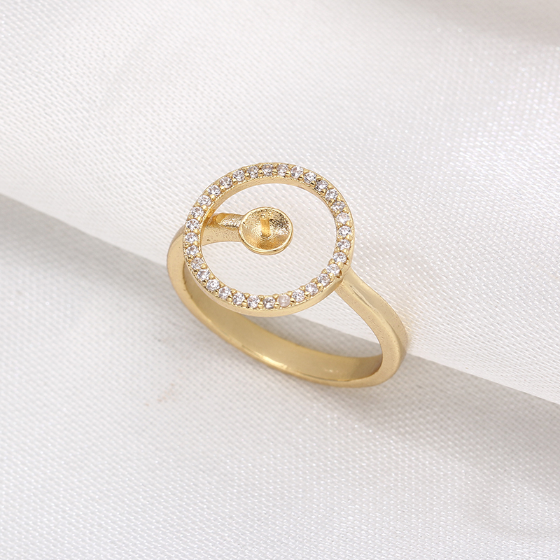 JZ009 구리 금도금 기하학적 지르콘 조절 가능한 진 - Ring Blank Adjustable 리뷰 및 가격