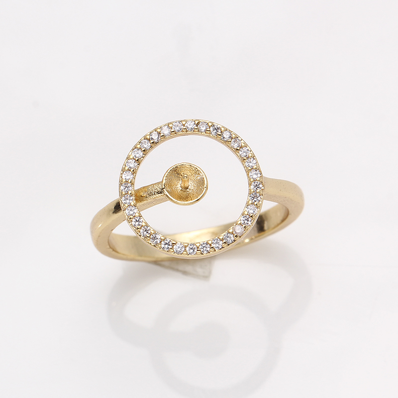 JZ009 구리 금도금 기하학적 지르콘 조절 가능한 진 - Ring Blank Adjustable 리뷰 및 가격