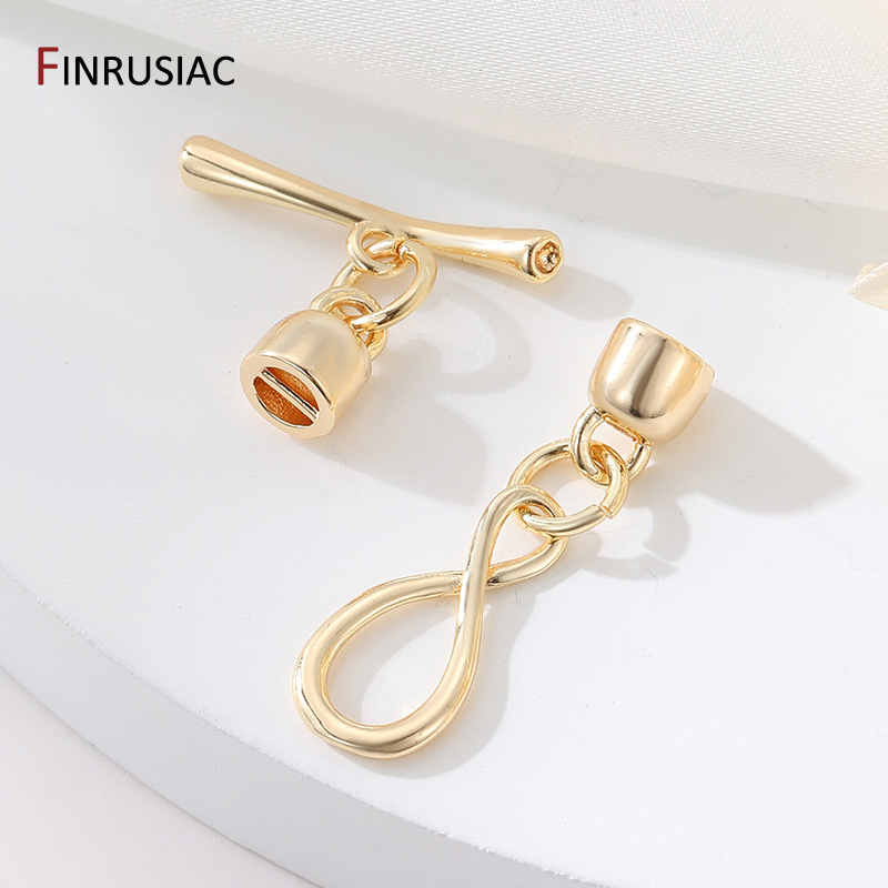 14K 금도금 무한대 심볼 OT 토글 클래스프 팔찌 목 - Toggle Clasp Gold 리뷰 및 가격