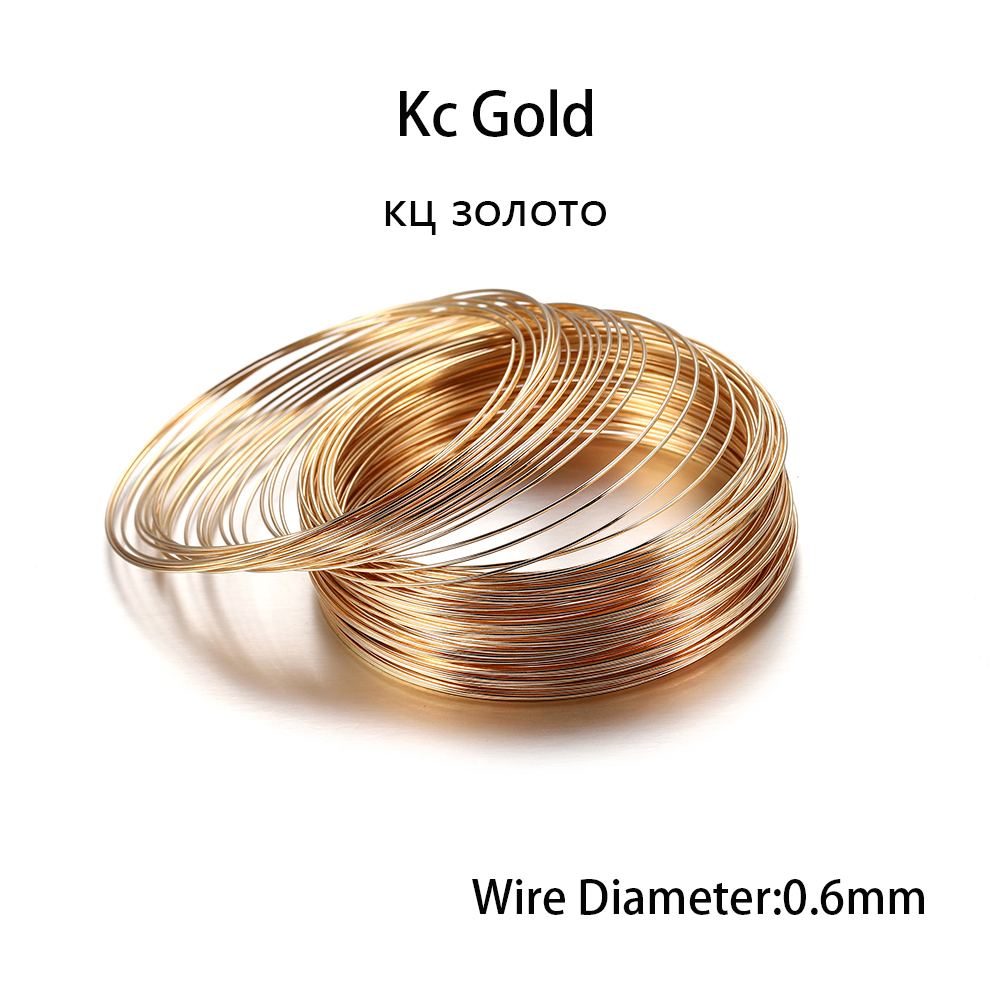 100 루프/로트 0.6mm 실버 골드 브론즈 메모리  - Jewelry Making Wire 리뷰 및 가격