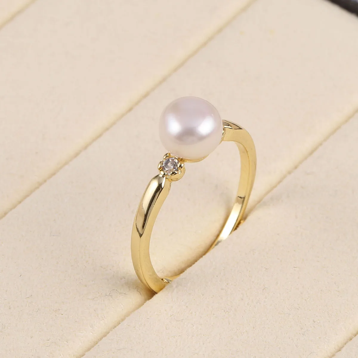 천연 담수 진주 반지 DIY 매력 보석 액세서리에 대한 - Ring Blank Adjustable 리뷰 및 가격