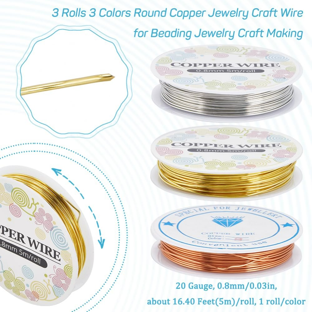 12.8M 구리 쥬얼리 와이어, 골드 실버 공예 와이어 - Jewelry Making Online 리뷰 및 가격