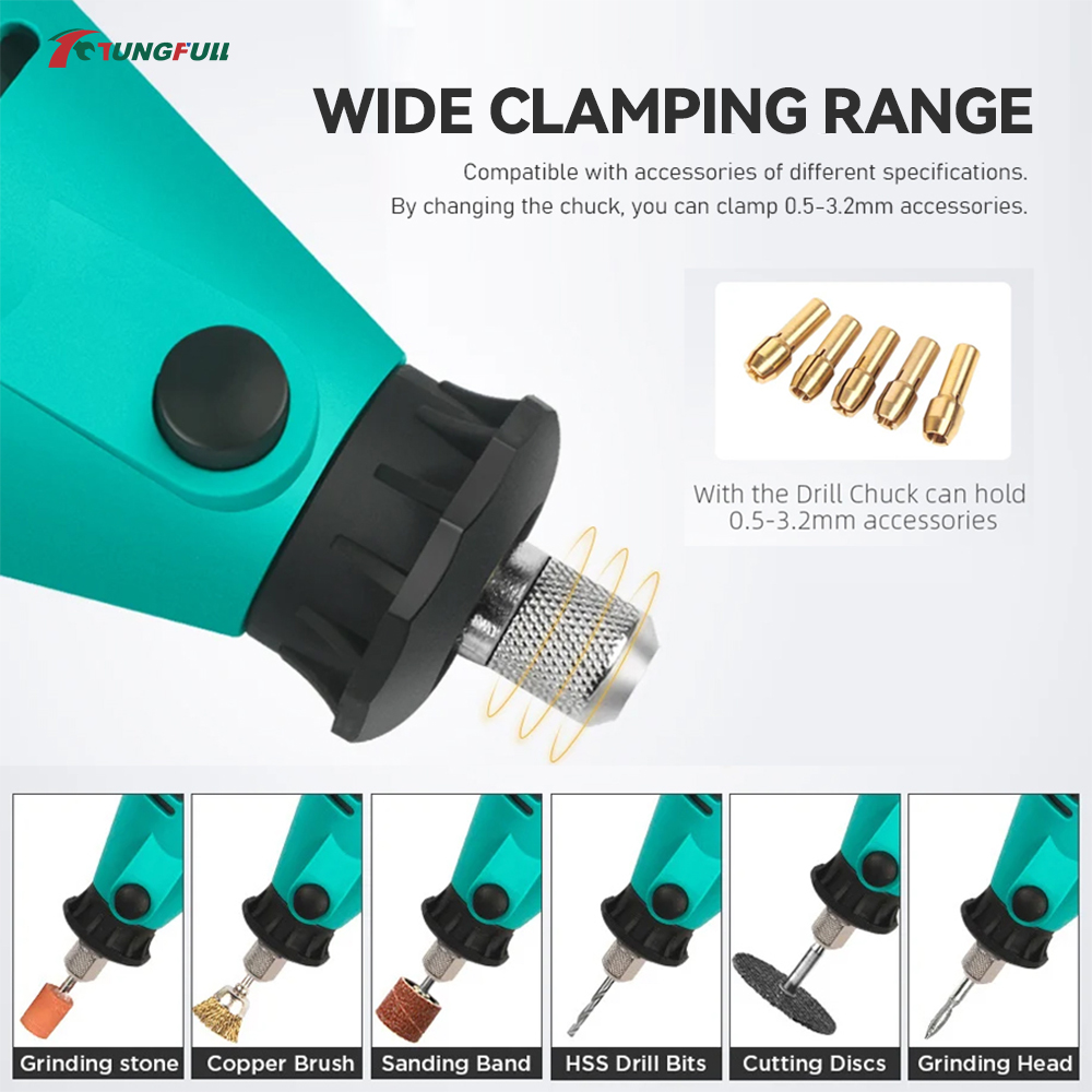 다양한 액세서리가 포함된 TUNGFULL 로터리 공구  - Jewelry Making Drill 리뷰 및 가격