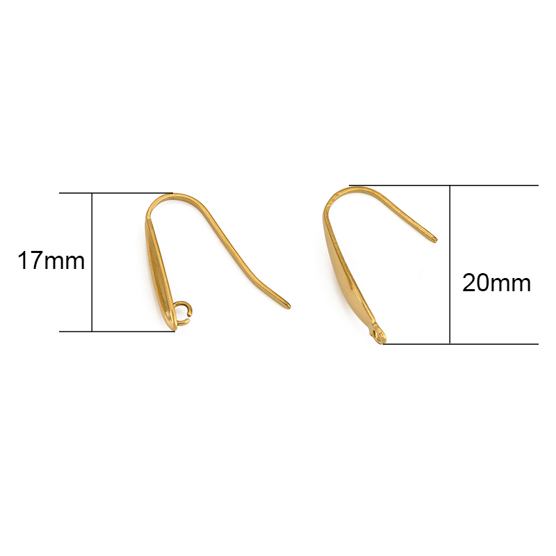 10pcs 절대 페이드 스테인레스 스틸 귀걸이 후크 와 - Jewelry Making Wire 리뷰 및 가격