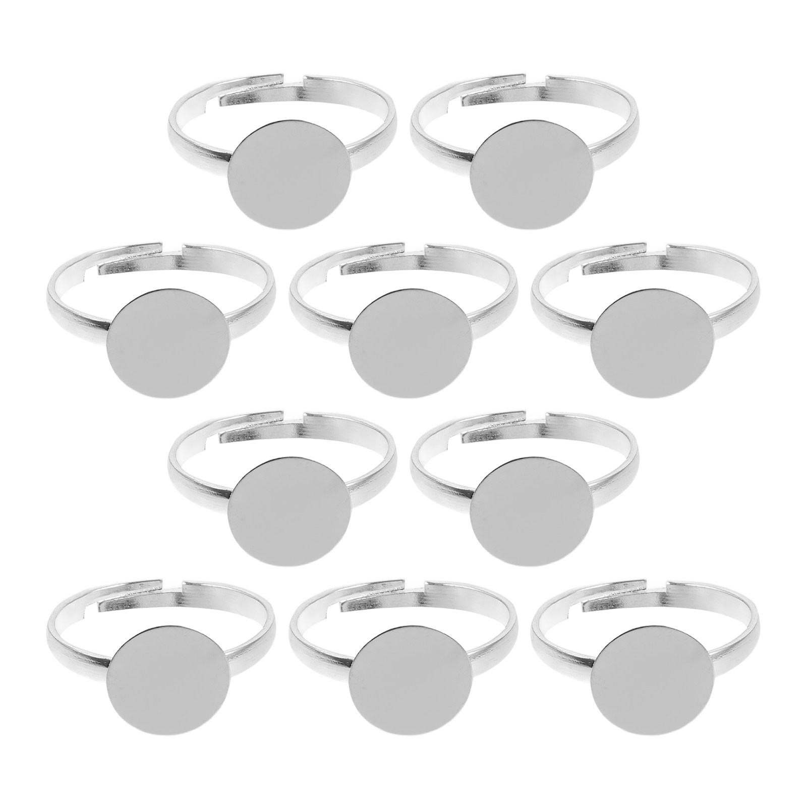 10Pcs DIY 금속 링 베이스 조정 가능한 링 블랭 - Ring Blank Adjustable 리뷰 및 가격
