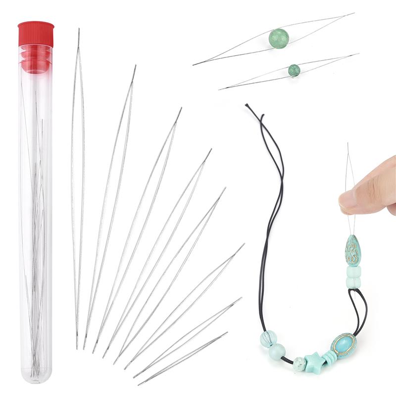 오픈 비즈 바늘 핀, 곡선 비즈 팔찌 목걸이, DIY  - Beading Needle Fine 리뷰 및 가격