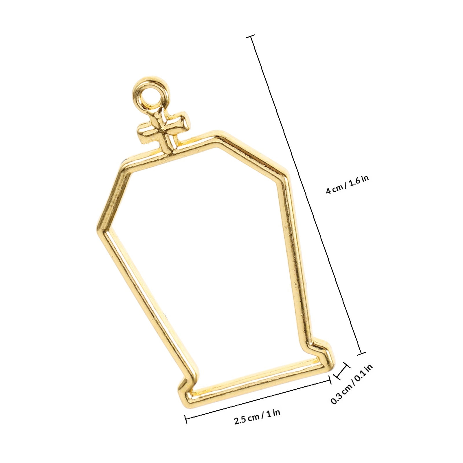 10개 관 모양 금속 베젤 펜던트 참, 레진 쥬얼리 제 - Jewelry Making Resin 리뷰 및 가격