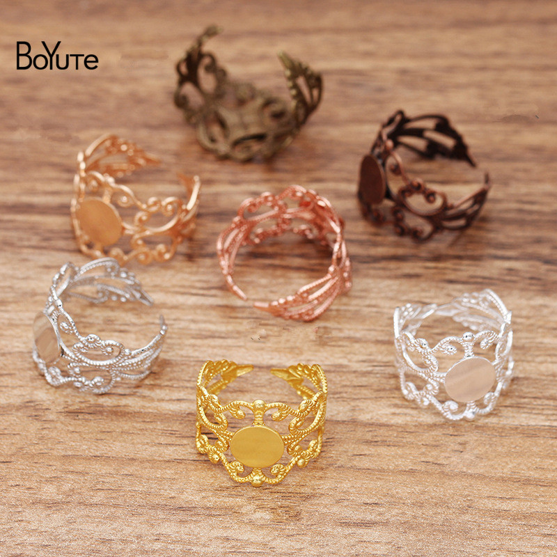 BoYuTe (20 개/몫) 8MM 플랫 링 기본 금속 - Ring Blank Adjustable 리뷰 및 가격