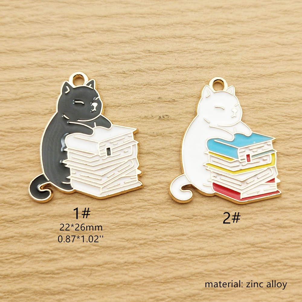 책 고양이 참 쥬얼리 액세서리, 에나멜 목걸이 귀걸이  - Jewelry Making Books 리뷰 및 가격