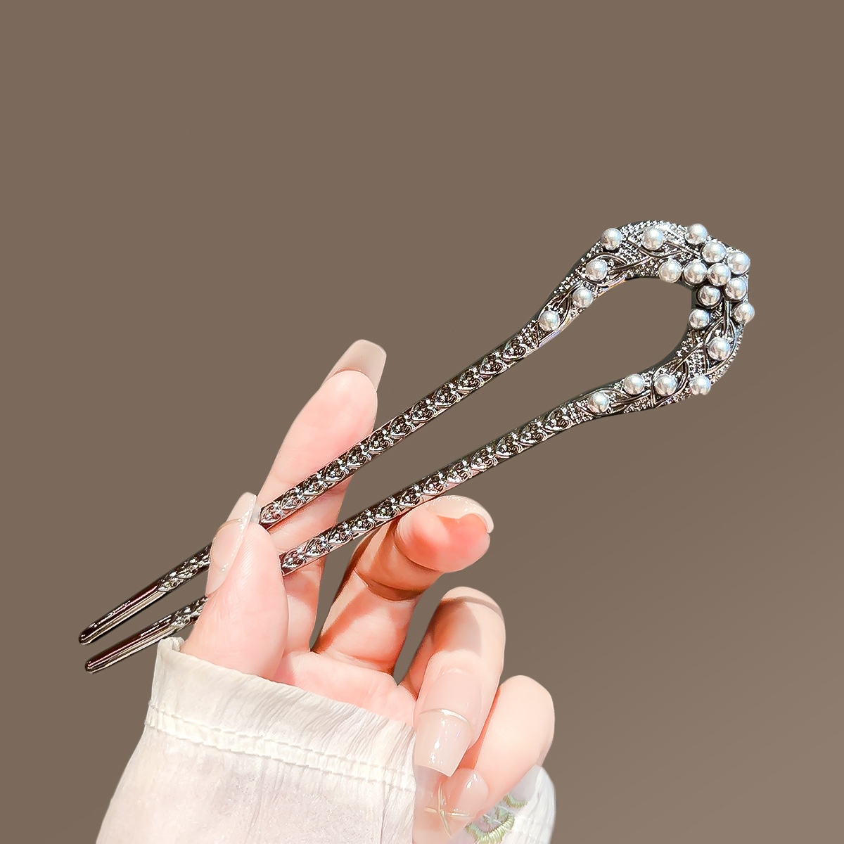 여성을위한 새로운 진주 U 모양의 머리핀 우아한 총 블 - Jewelry Making Adults 리뷰 및 가격