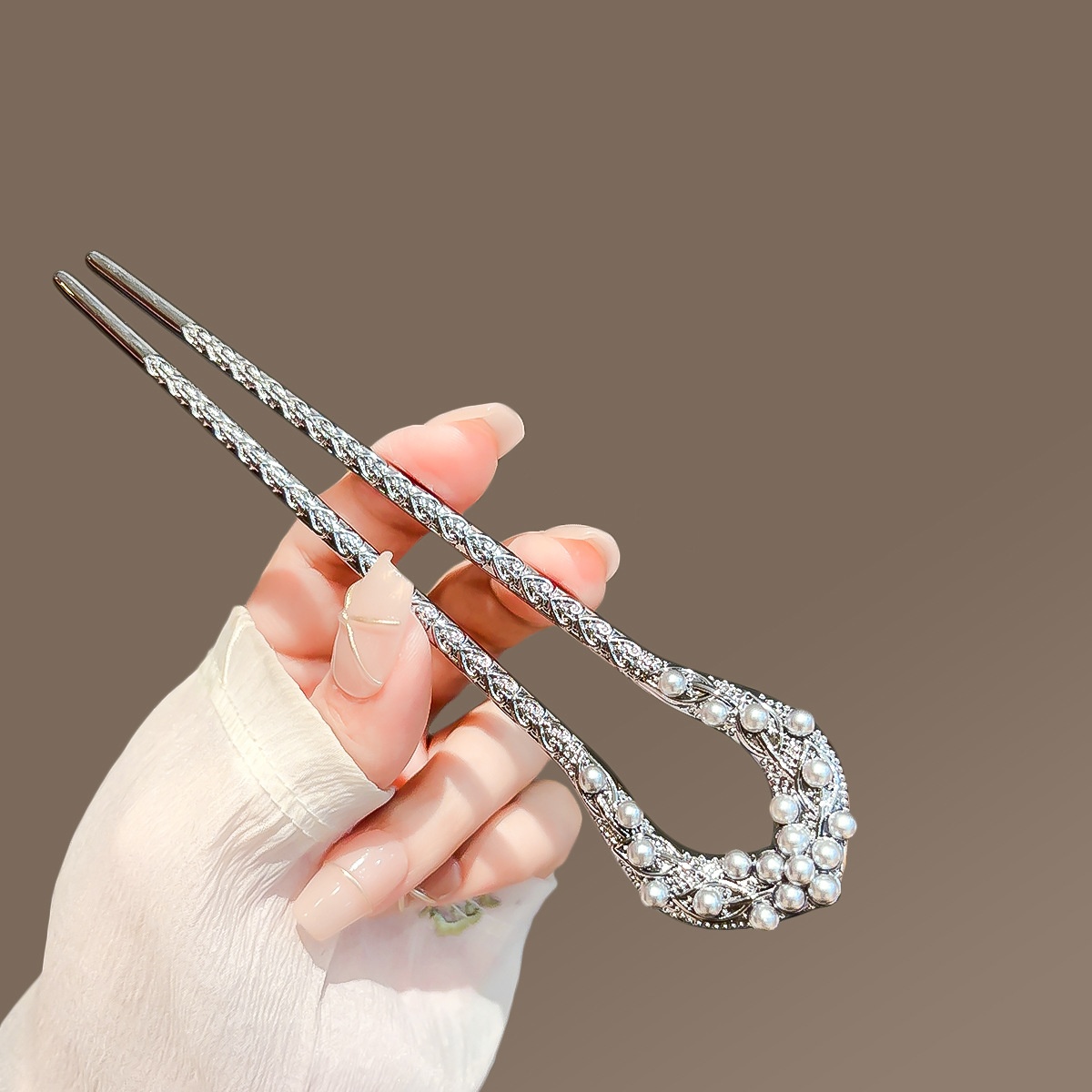 여성을위한 새로운 진주 U 모양의 머리핀 우아한 총 블 - Jewelry Making Adults 리뷰 및 가격