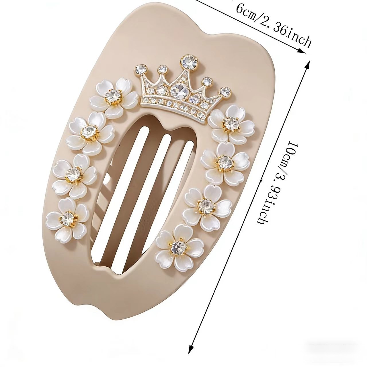 우아한 흰색과 금색 플라스틱 꽃 50개, 눈부신 장식  - Jewelry Making Adults 리뷰 및 가격