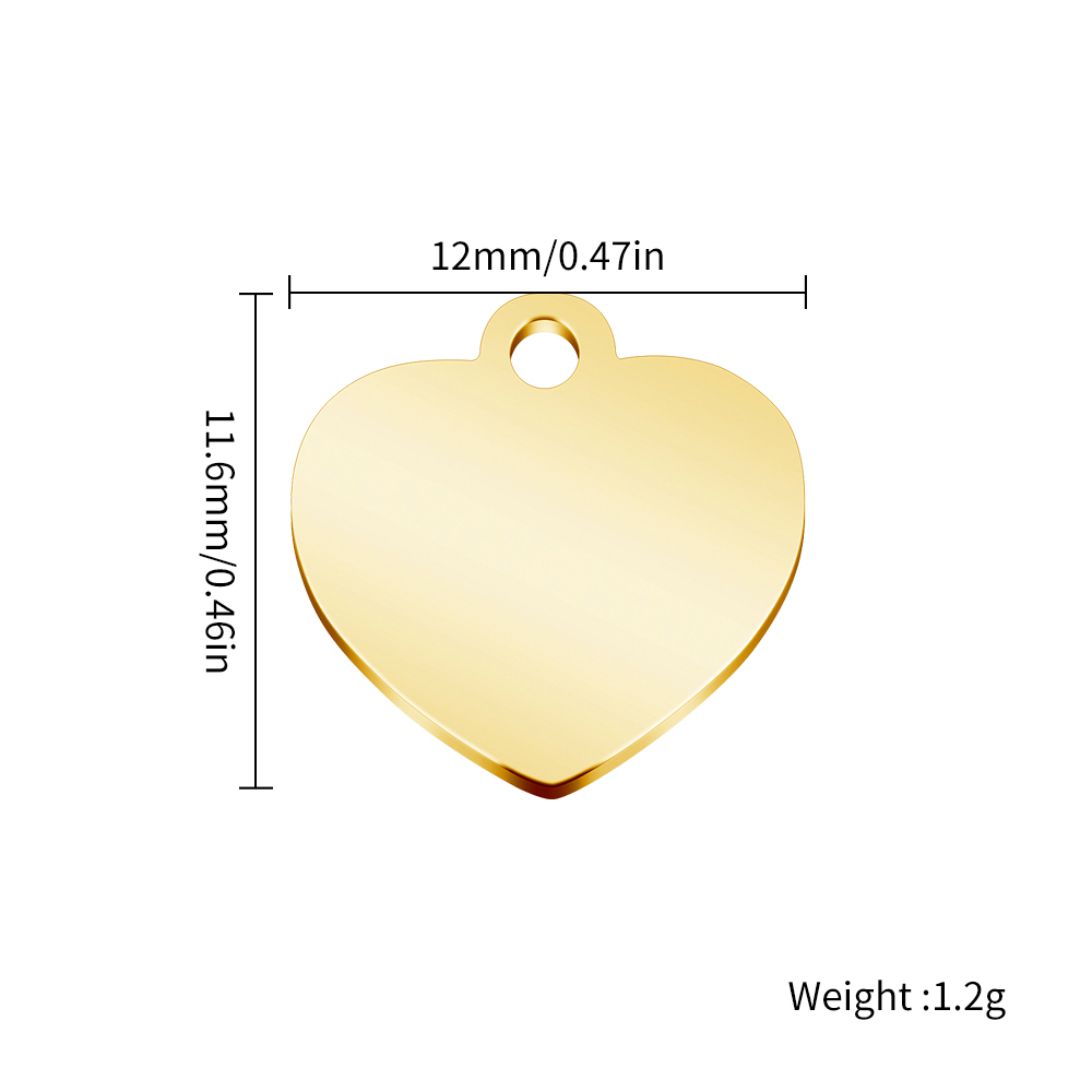 20 개/몫 스테인레스 스틸 사용자 정의 로고 하트 태 - Making Custom Jewelry 리뷰 및 가격