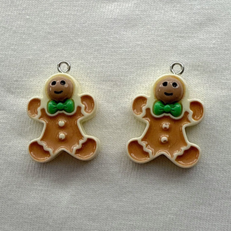 10pcs 크리스마스 만화 시리즈 수지 펜던트 DIY  - Jewelry Making Resin 리뷰 및 가격