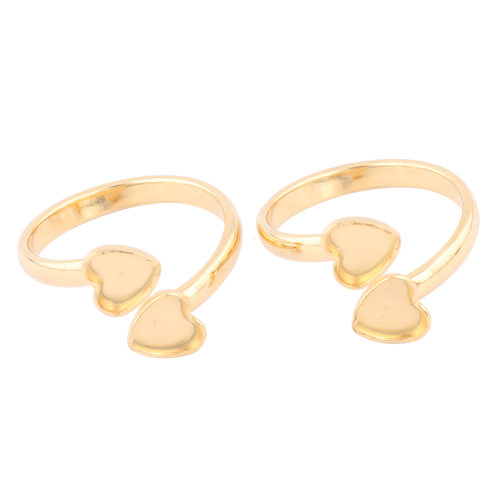 10pcs 스테인레스 스틸 골드 도금 맞는 6mm 하트 - Ring Blank Adjustable 리뷰 및 가격