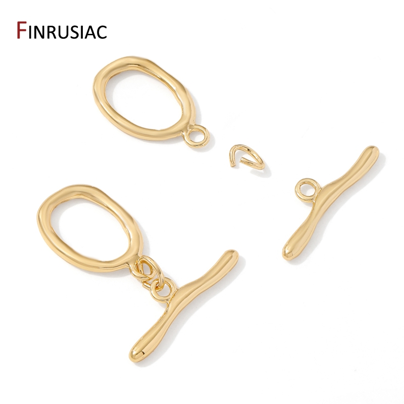 18K 금도금 황동 타원형/하트 OT 클래스프, 팔찌  - Toggle Clasp Gold 리뷰 및 가격