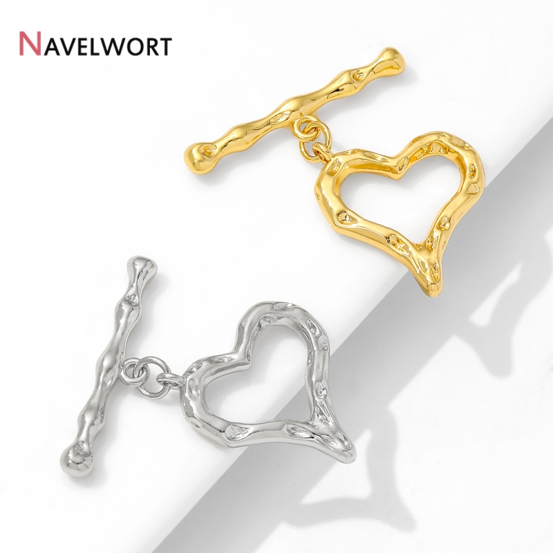 18K 금도금 하트 모양 OT 클래스프 훅 커넥터, D - Toggle Clasp Gold 리뷰 및 가격