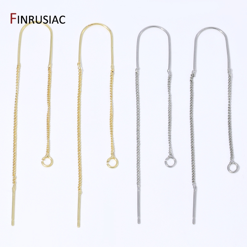 18K 금도금 황동 롱 태슬 체인 드롭 스티커 댕글 귀 - Jewelry Making Wire 리뷰 및 가격