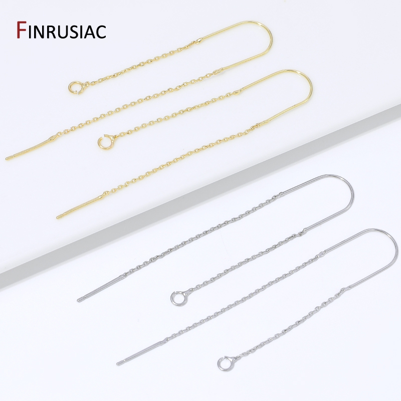 18K 금도금 황동 롱 태슬 체인 드롭 스티커 댕글 귀 - Jewelry Making Wire 리뷰 및 가격