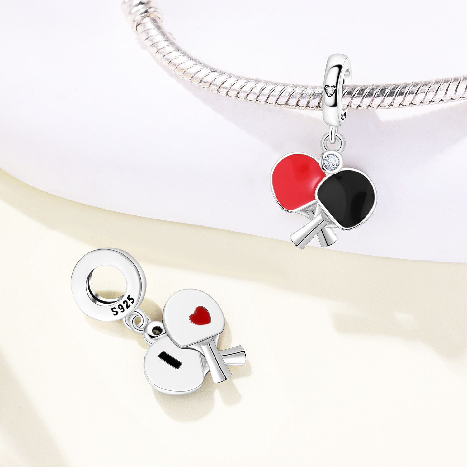 MISEFF S925 스털링 실버 참 스포츠 축구 배구 - Jewelry Making Table 리뷰 및 가격