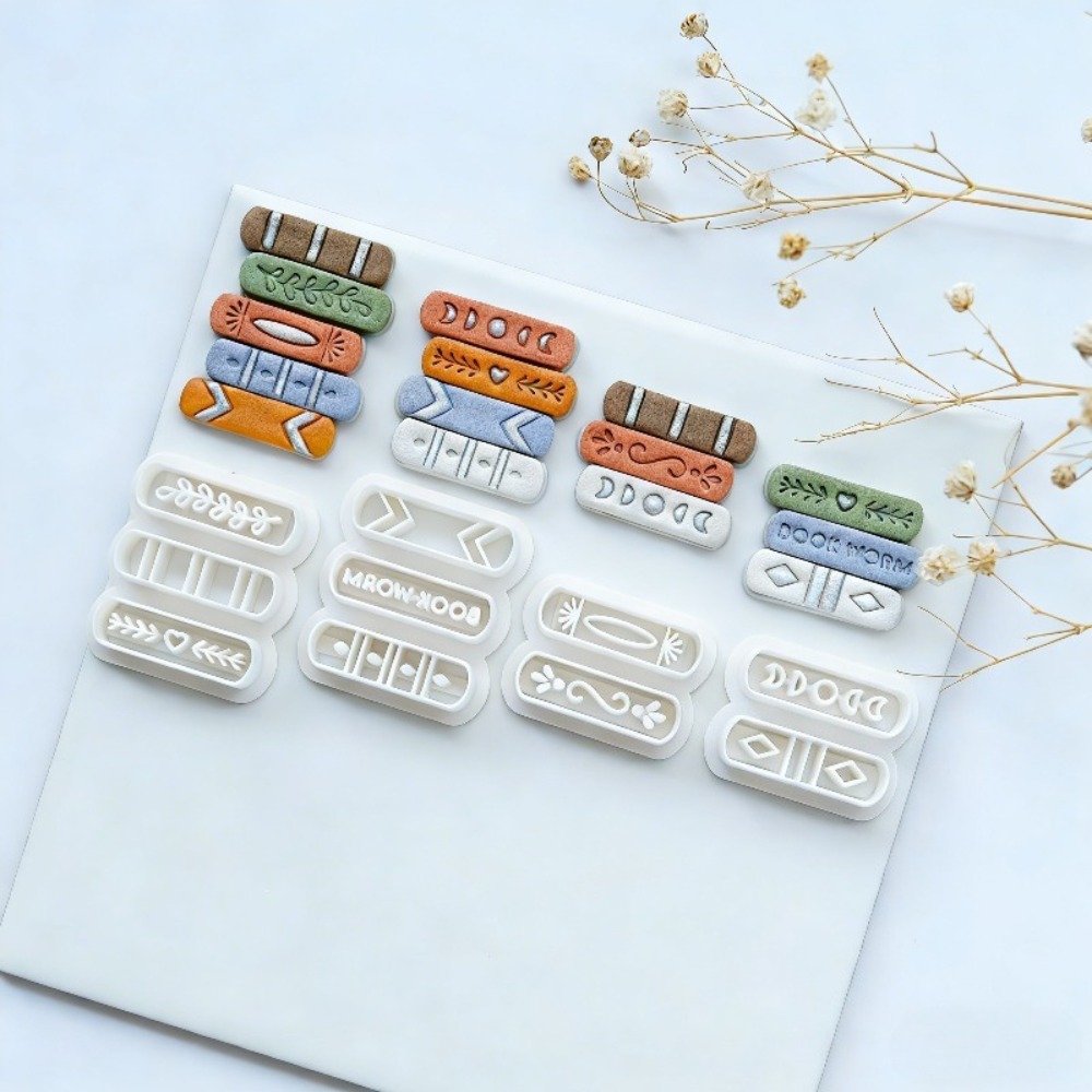 7개/세트 책 모양 폴리머 클레이 커터 세트, DIY  - Jewelry Making Books 리뷰 및 가격