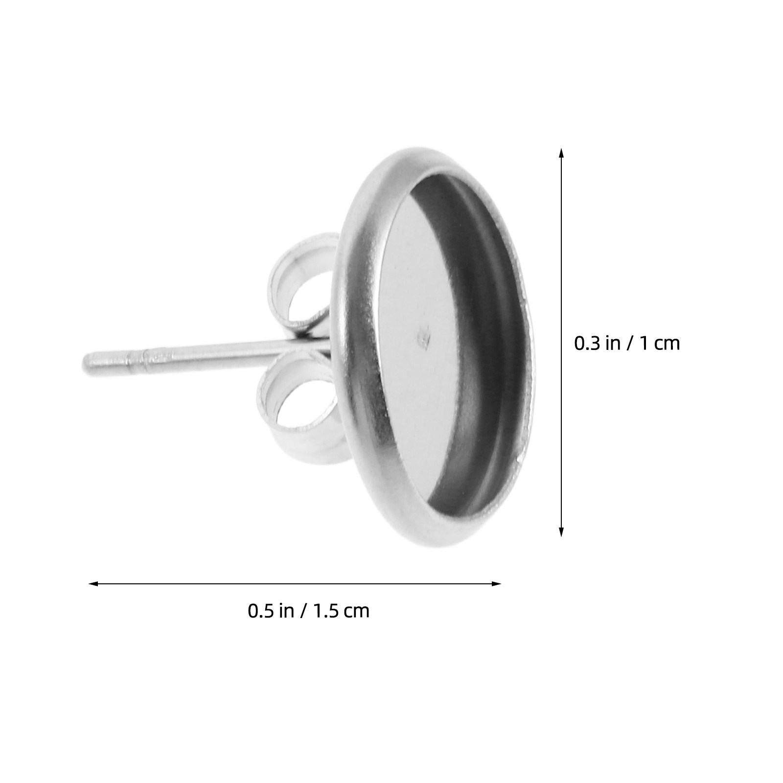 20개 금속 귀걸이 스터드 베이스 트레이, DIY 레진 - Jewelry Making Resin 리뷰 및 가격